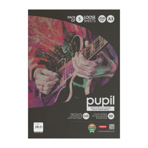 Pupil WC Paper Pack Black 250Gsm -10Shts - A4