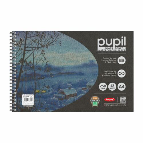 Pupil WC Paper WireO - Black 250Gsm - A5