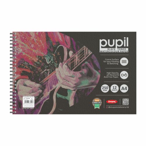 Pupil WC Paper WireO - Black 250Gsm - A4