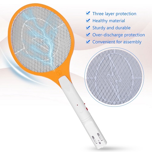 Electric Swatter Rechargeable Fly Racket Insect Killer