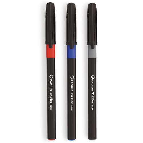Radius Triflex Ball Pen Blue (Pack of 5)
