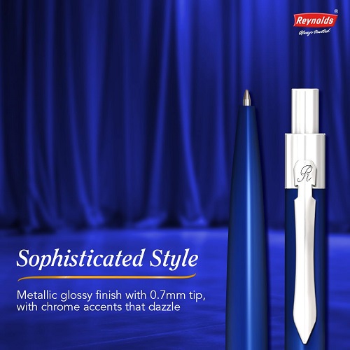Reynolds Iconic B Classic Metal Ball Pen (Blue Body)