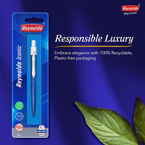 Reynolds Iconic B Classic Metal Ball Pen (Blue Body)