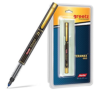 Reynolds Trimax Gold Pen Blue