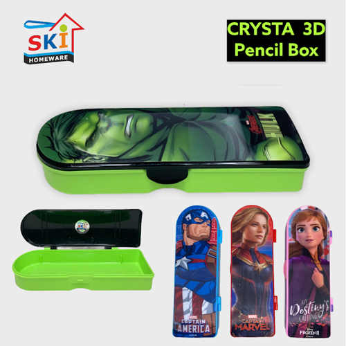 SKI Crysta Small 3D Avengers Pencil Box