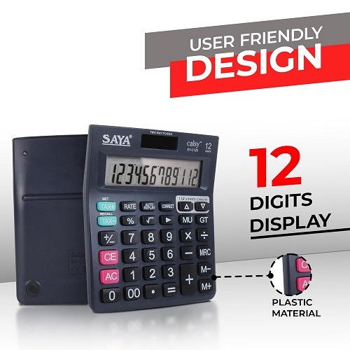 Saya SY-C120 Check and Correct Classic Desktop Calculator