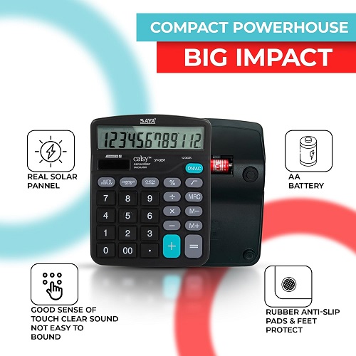 Saya SY-C837 Standard Desktop Calculator