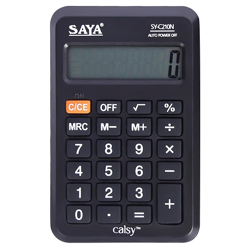 Saya SY-C210N Portable Calculator with Flip Cover