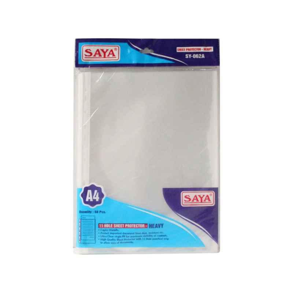 Saya Sheet Protectors A4 Heavy SY062 (50 pcs)