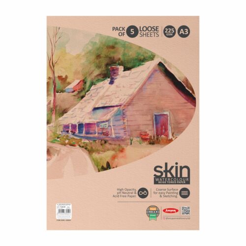 Skin WC Paper Pack Beige Toned 225Gsm - 10Shts - A4