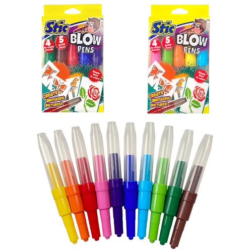 Stic Blow Pens Airbrush Spray Paint Pens (10 Colours)