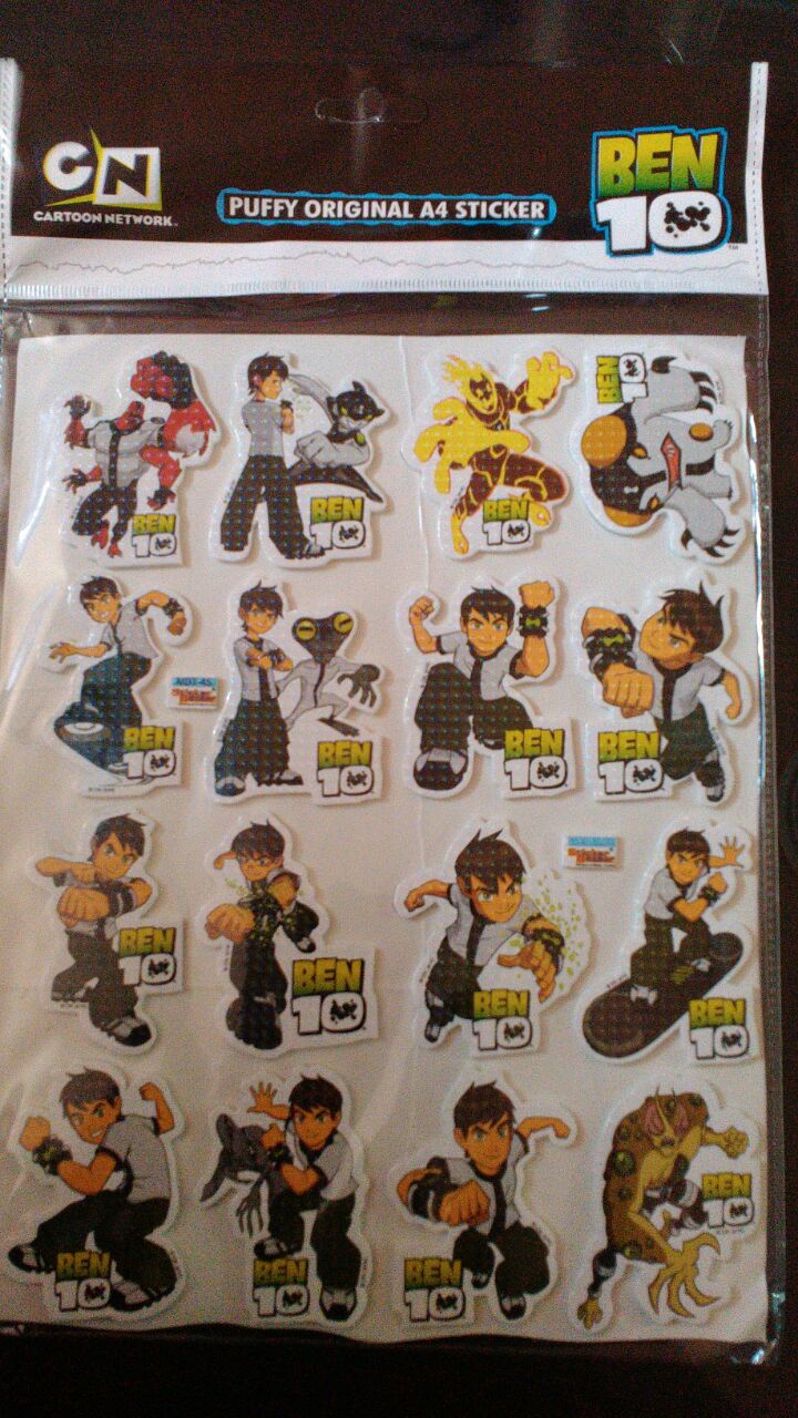 StickerBazaar Puffy Sparkle A4 small - Ben10