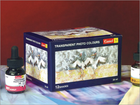 Camel Transparent Photo Colors 12 Shades