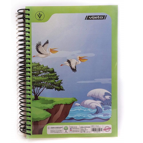 Vijeta Spiral Notebook A4 Unruled 400 Pgs