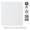 Water Colour Loose Sheets - A4 - 10Lf - 200 GSM