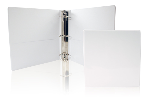 White Rexin 3 O' RIng Binder 45 mm File FS