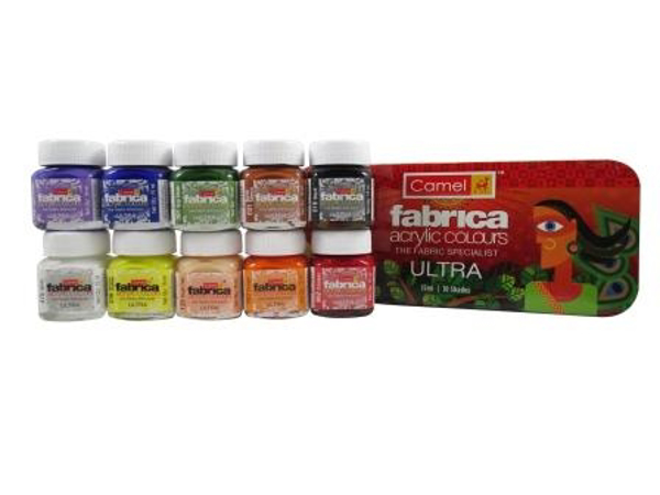 Camlin Fabrica Acrylic Colors (Set of 10)