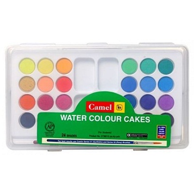 Camlin Water Color Cakes 24 Shades