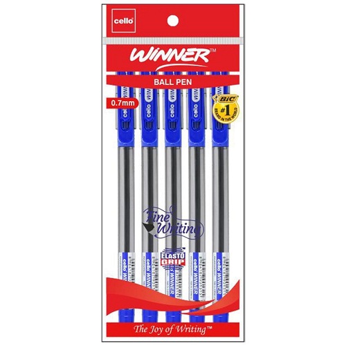 Cello Winner Ball Pen Blue (Pack of 5)