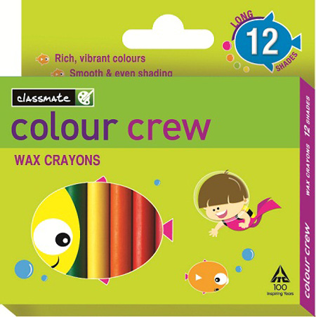 Camlin Wax Crayons 10 Colors