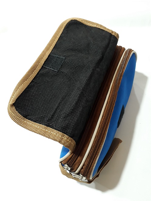 Dsign Plain Tri Zipper Pencil Pouch
