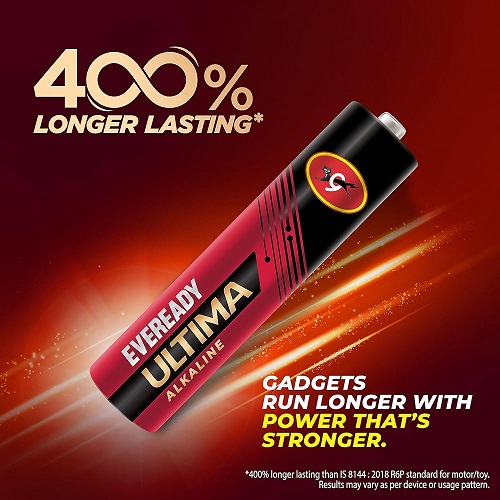 Eveready Ultima Alkaline AA Battery (Pack of 10)