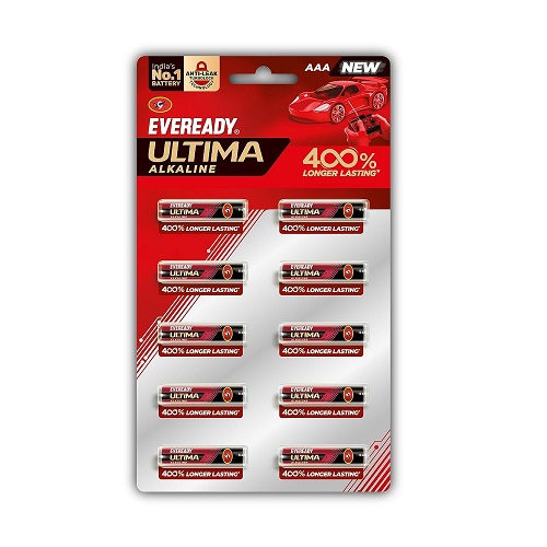 Eveready Ultima Alkaline AAA Battery (Pack of 10)