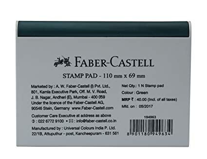 Faber Castell Stamp Pad Medium - Black