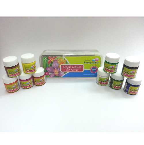 Fevicryl Acrylic colors Sunflower Kit 10 Shades