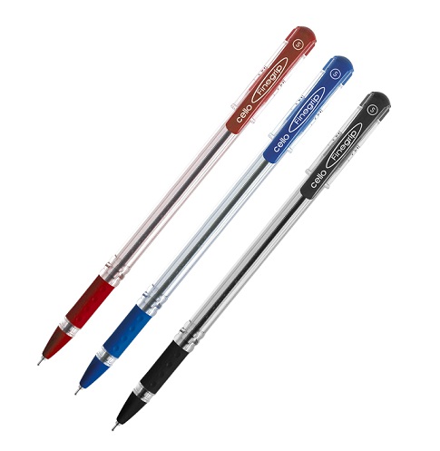 Cello Fine Grip Ball pen Blue (Pack of 5)