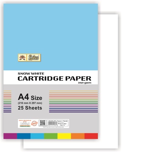 Snow White Cartridge Sheet A4 25 Sheets