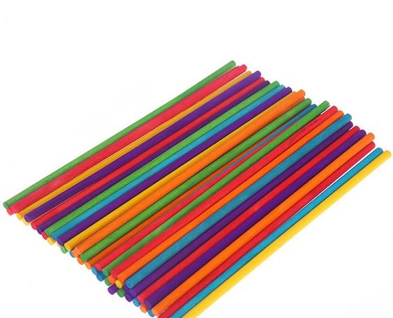 Colored Round Wooden Sticks 15cm pack of 20