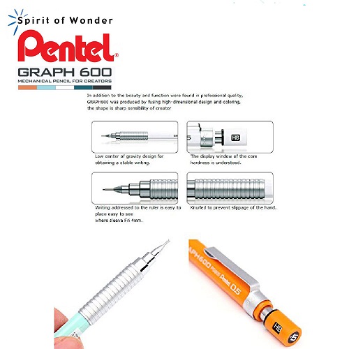 Pentel GraphGear 600 Drafting Pencil - 0.7 mm