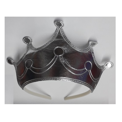 Crown with plastic band - Silver