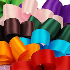 Satin Finish Fabric Ribbon 1 inch 10m