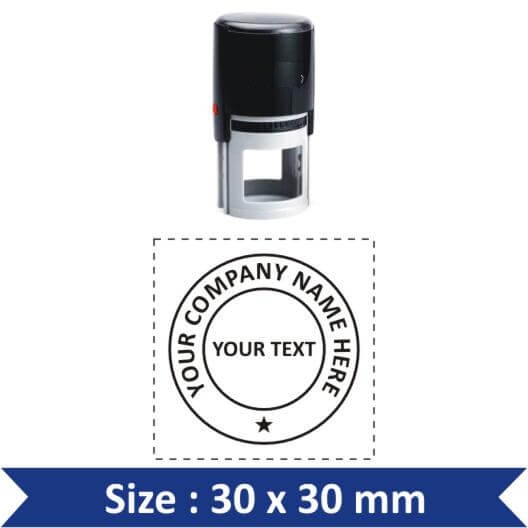 Self-Inking Stamp Round 30x30mm