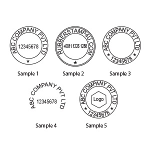 Self-Inking Stamp Round 30x30mm